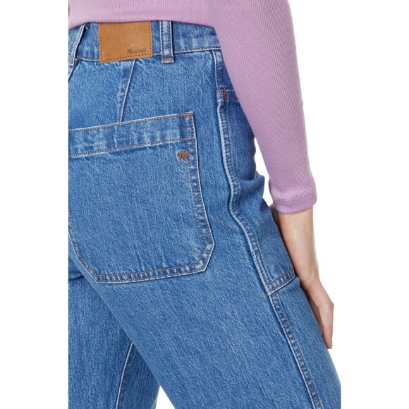 Madewell The 90s Straight Cargo Jean in Fenwood Wash Fenwood 25 - Picture 3 of 3